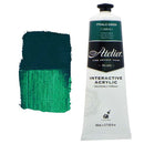 White Smoke Atelier Interactive Artists Acrylic Paint,  Pthalo Green S1 80ml Acrylic Paints