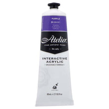 White Smoke Atelier Interactive Artists Acrylic Paint,  Purple S1 80ml Acrylic Paints