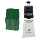 White Smoke Atelier Interactive Artists Acrylic Paint,  Forest Green S2 80ml Acrylic Paints