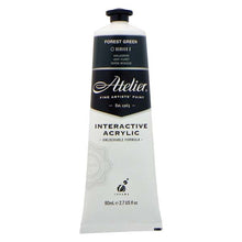 White Smoke Atelier Interactive Artists Acrylic Paint,  Forest Green S2 80ml Acrylic Paints