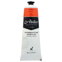 White Smoke Atelier Interactive Artists Acrylic Paint,  Orange S2 80ml Acrylic Paints