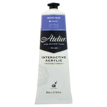 White Smoke Atelier Interactive Artists Acrylic Paint,  Pacific Blue S2 80ml Acrylic Paints
