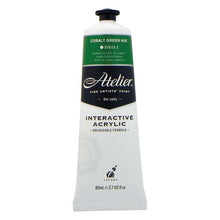 White Smoke Atelier Interactive Artists Acrylic Paint,  Cobalt Green Hue S3 80ml Acrylic Paints