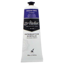 White Smoke Atelier Interactive Artists Acrylic Paint,  Diox Purple S3 80ml Acrylic Paints