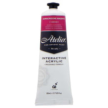 White Smoke Atelier Interactive Artists Acrylic Paint,  Quin Magenta S3 80ml Acrylic Paints