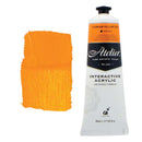 White Smoke Atelier Interactive Artists Acrylic Paint,  Cad Yellow Deep S4 80ml Acrylic Paints
