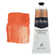 White Smoke Atelier Interactive Artists Acrylic Paint,  Copper S4 80ml Acrylic Paints