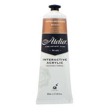 White Smoke Atelier Interactive Artists Acrylic Paint,  Copper S4 80ml Acrylic Paints