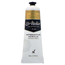 White Smoke Atelier Interactive Artists Acrylic Paint,  Pale Gold S4 80ml Acrylic Paints