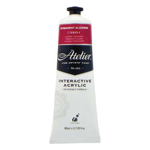 White Smoke Atelier Interactive Artists Acrylic Paint,  Permanent Alizarine S4 80ml Acrylic Paints