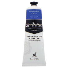 White Smoke Atelier Interactive Artists Acrylic Paint,  Cerulean Blue S6 80ml Acrylic Paints