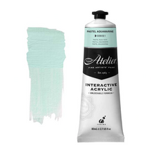 White Smoke Atelier Interactive Artists Acrylic Paint,  Pastel Aquamarine S1 80ml Acrylic Paints
