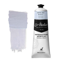 White Smoke Atelier Interactive Artists Acrylic Paint,  Pastel Mist S1 80ml Acrylic Paints