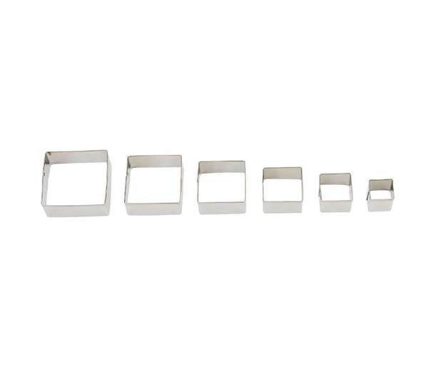 White Smoke Sculpey Graduated Square Cutters,  6Pcs Modelling Tools & Accessories