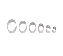 White Smoke Sculpey Graduated Oval Cutters,  6Pcs Resin Moulds