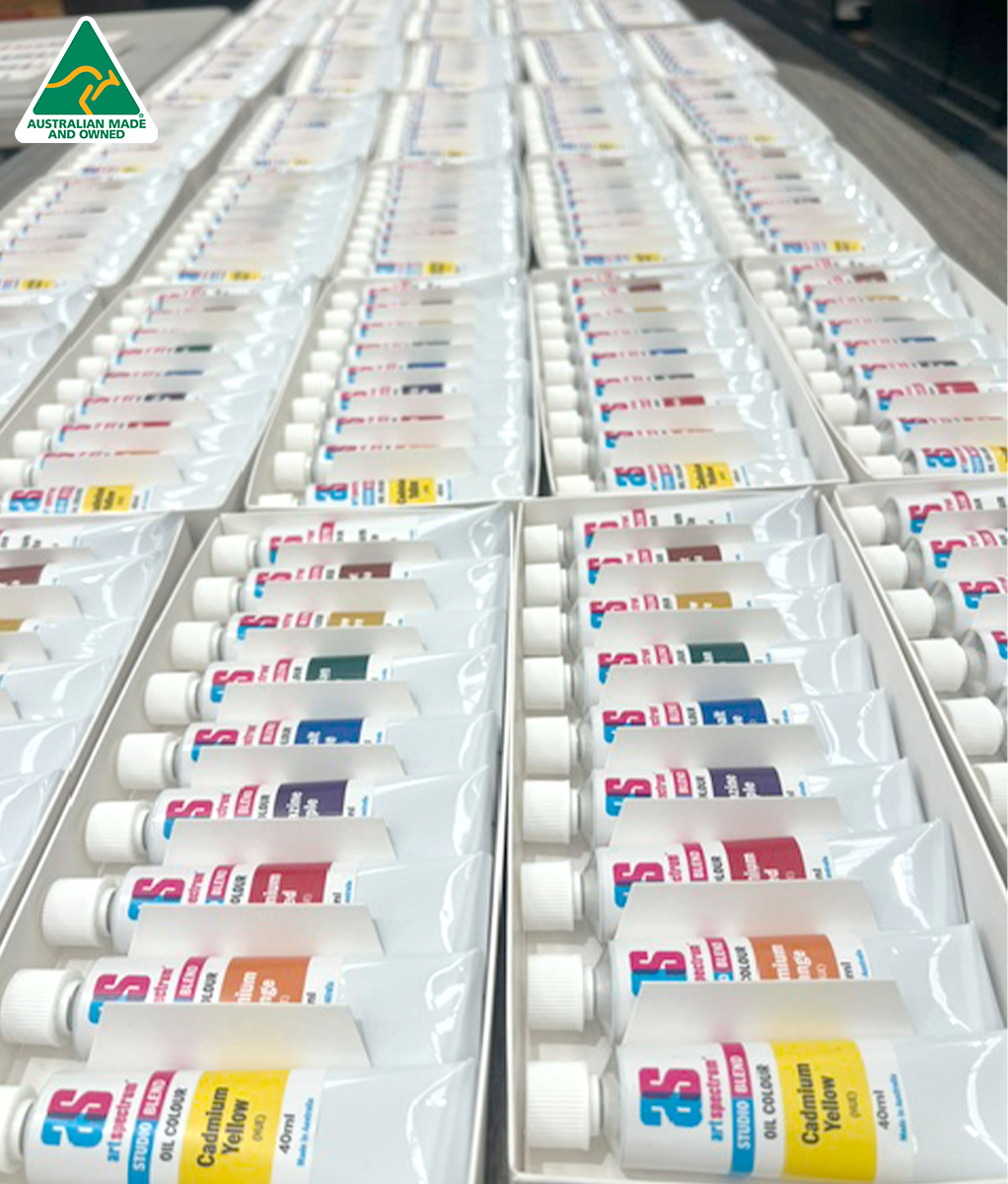 Light Gray AS Studio Blend Oil Colours, Assorted Colours, 9x40ml tubes Watercolour Paint