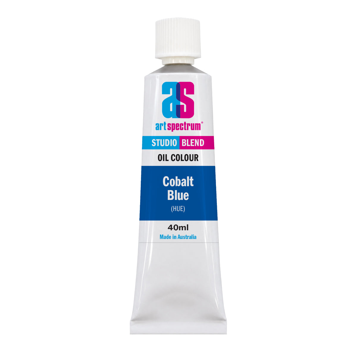 White Smoke AS Studio Blend Oil, 40ml, Cobalt Blue Hue Oil Paint
