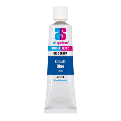 White Smoke AS Studio Blend Oil, 40ml, Cobalt Blue Hue Oil Paint