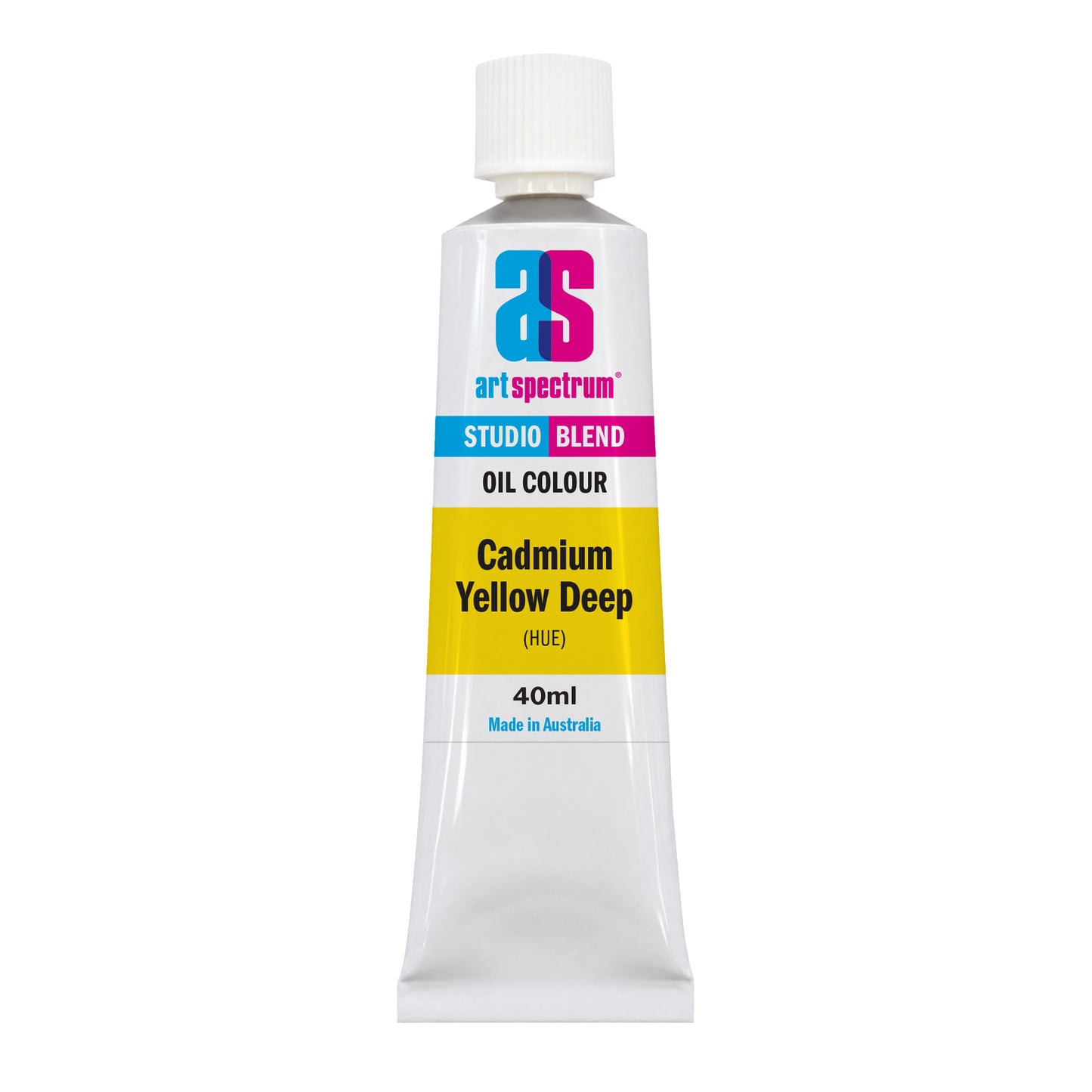 White Smoke AS Studio Blend Oil, 40ml, Cadmium Yellow Deep Hue Oil Paint