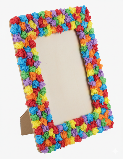 White Smoke Wood Picture Frame 6Pc Kids Craft Basics