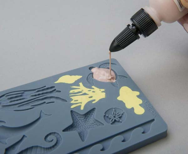 Gray Sculpey Bakeable Silicone Mold, Sea Life Resin Moulds