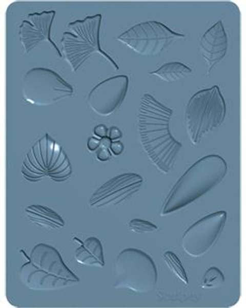 Slate Gray Sculpey Bakeable Silicone Mold, Flowers Resin Moulds