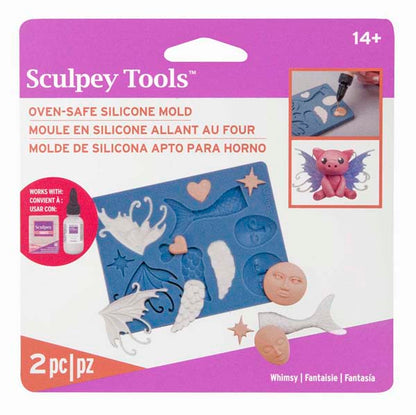 Lavender Sculpey Bakeable Silicone Mold, Whimsy Resin Moulds
