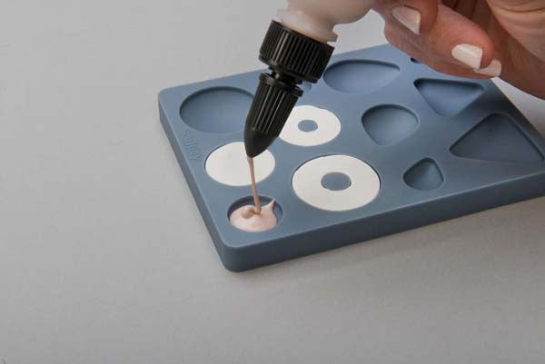 Gray Sculpey Bakeable Flexible Push Mold, Cabochon Shapes Resin Moulds
