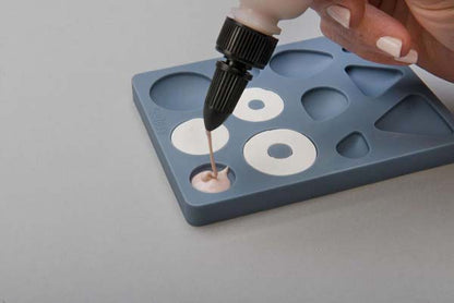 Gray Sculpey Bakeable Flexible Push Mold, Cabochon Shapes Resin Moulds