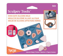 White Smoke Sculpey Bakeable Flexible Push Mold, Cabochon Shapes Resin Moulds