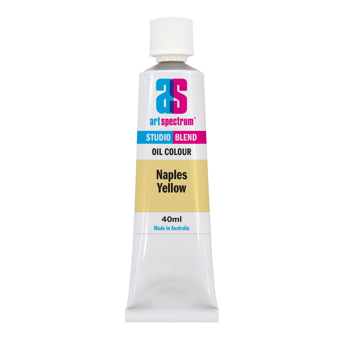 White Smoke AS Studio Blend Oil, 40ml, Naples Yellow Oil Paint