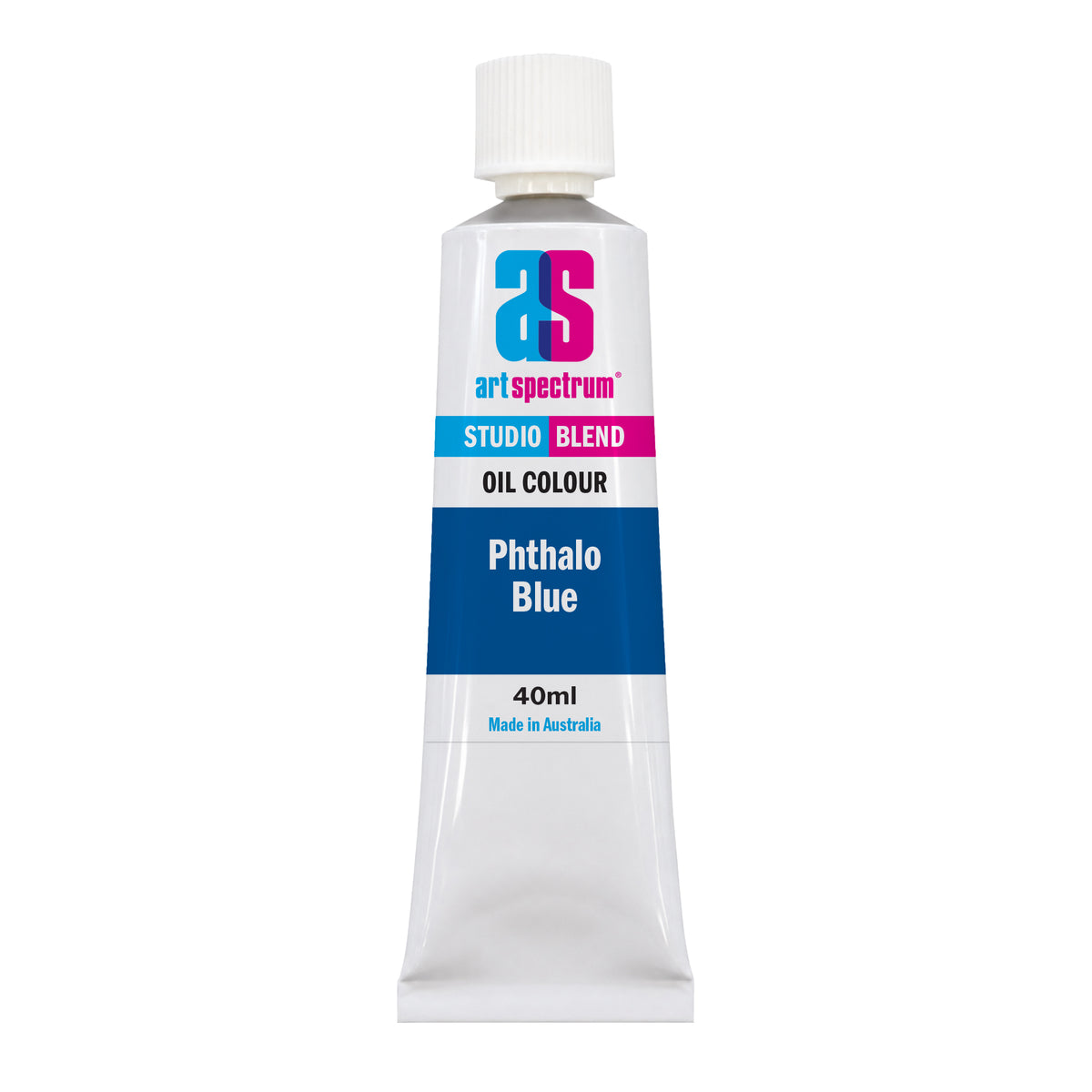 White Smoke AS Studio Blend Oil, 40ml, Phthalo Blue Oil Paint
