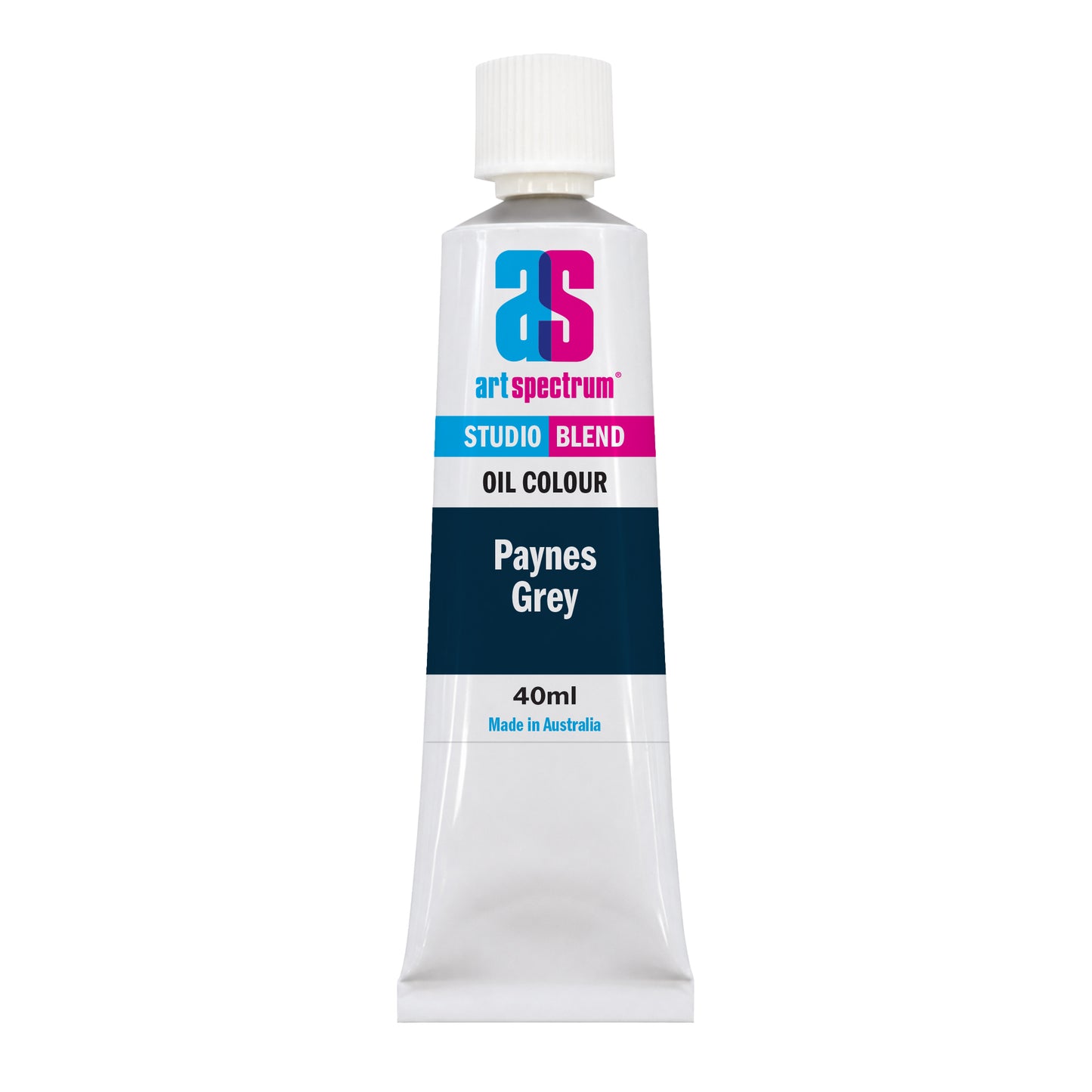 White Smoke AS Studio Blend Oil, 40ml, Paynes Grey Oil Paint