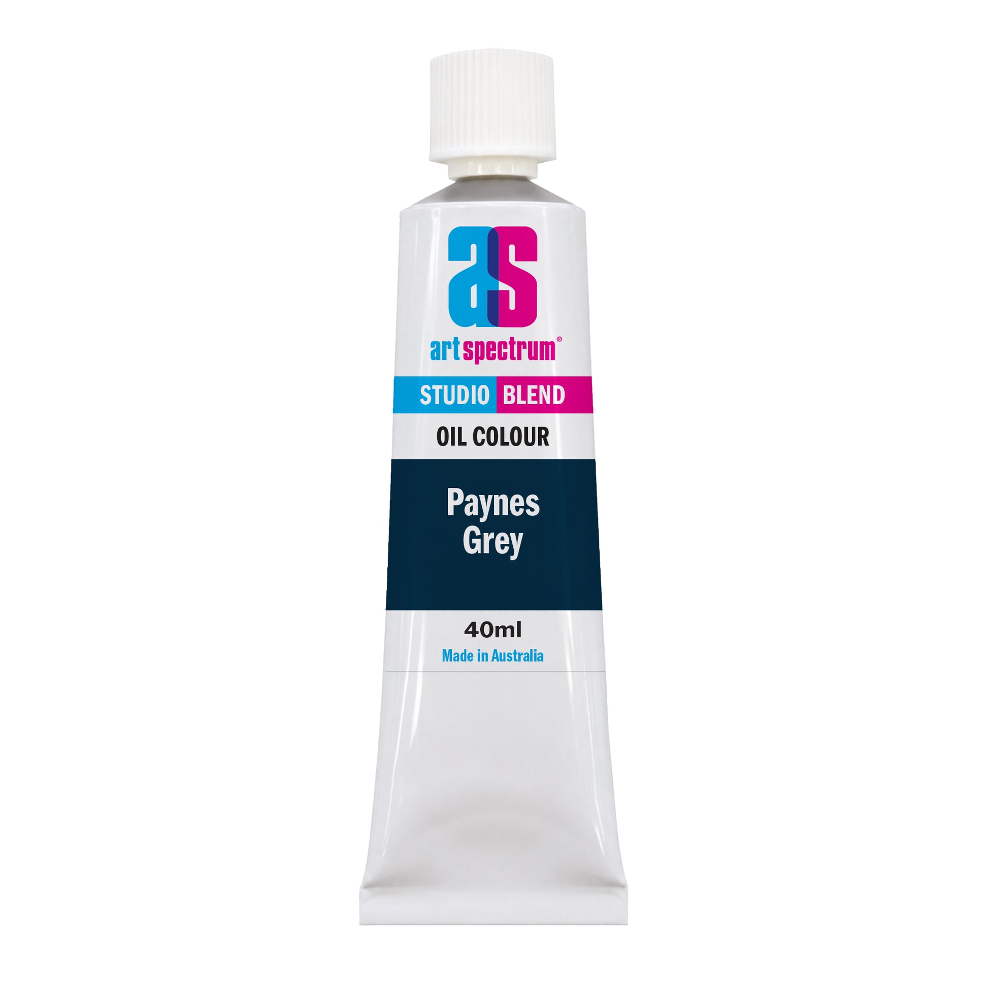 White Smoke AS Studio Blend Oil, 40ml, Paynes Grey Oil Paint