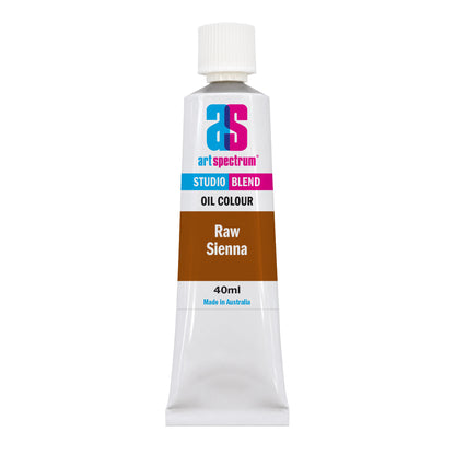White Smoke AS Studio Blend Oil, 40ml, Raw Sienna Oil Paint