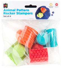 White Smoke EC Animal Pattern Rocker Stamper, Set 4 Kids Activities