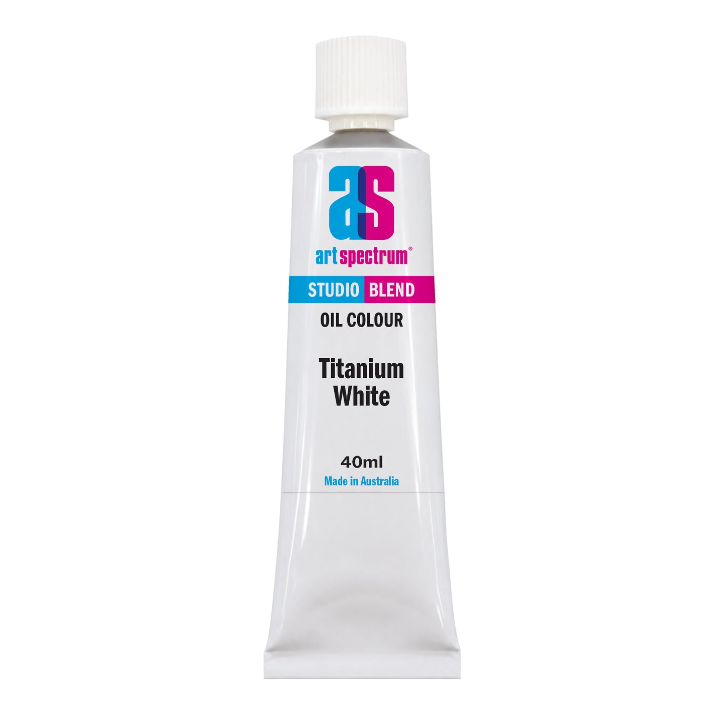 White Smoke AS Studio Blend Oil, 40ml, Titanium White Oil Paint