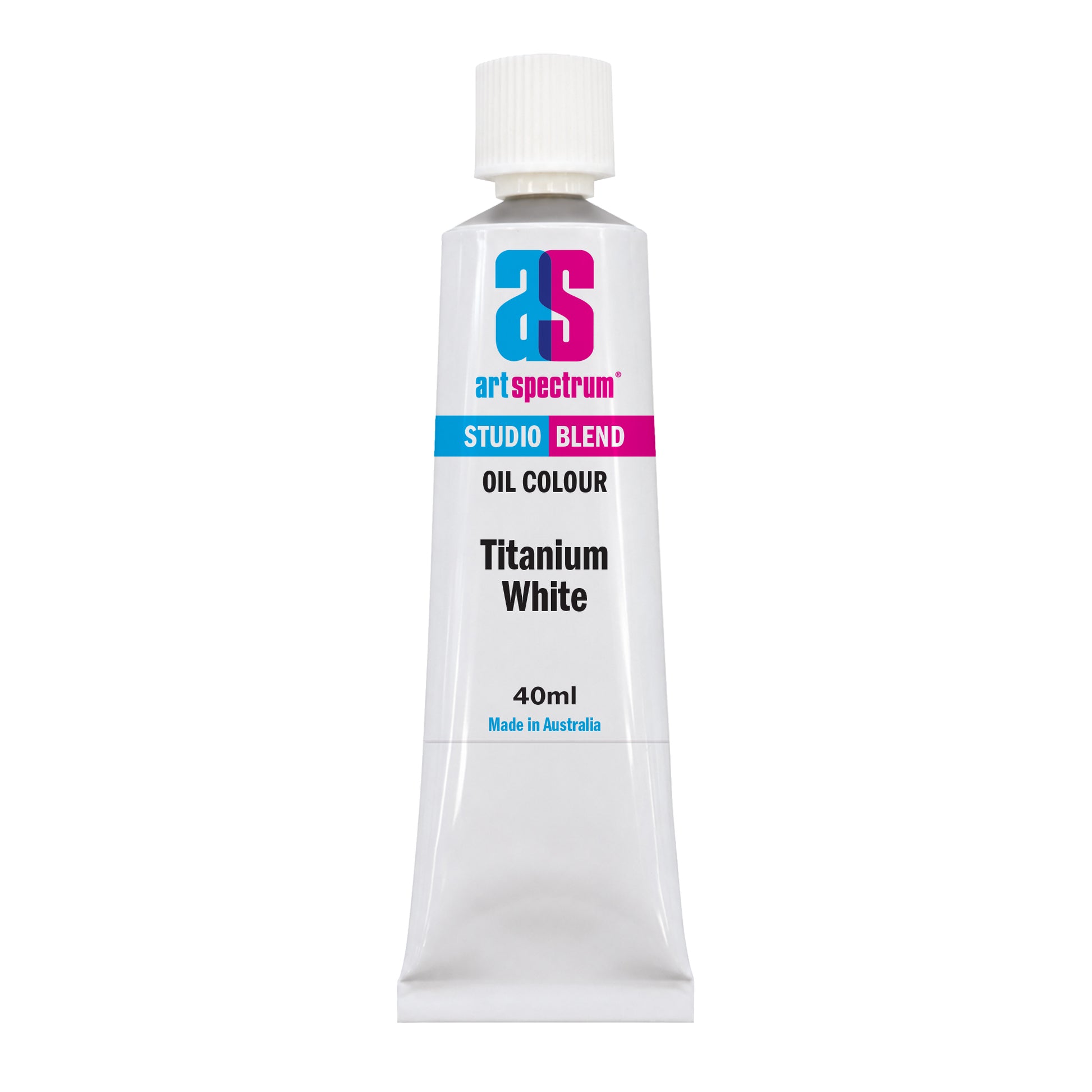 White Smoke AS Studio Blend Oil, 40ml, Titanium White Oil Paint