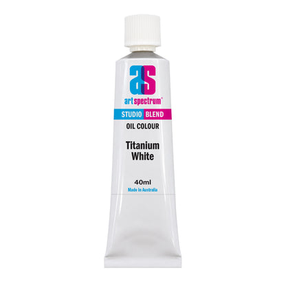 White Smoke AS Studio Blend Oil, 40ml, Titanium White Oil Paint