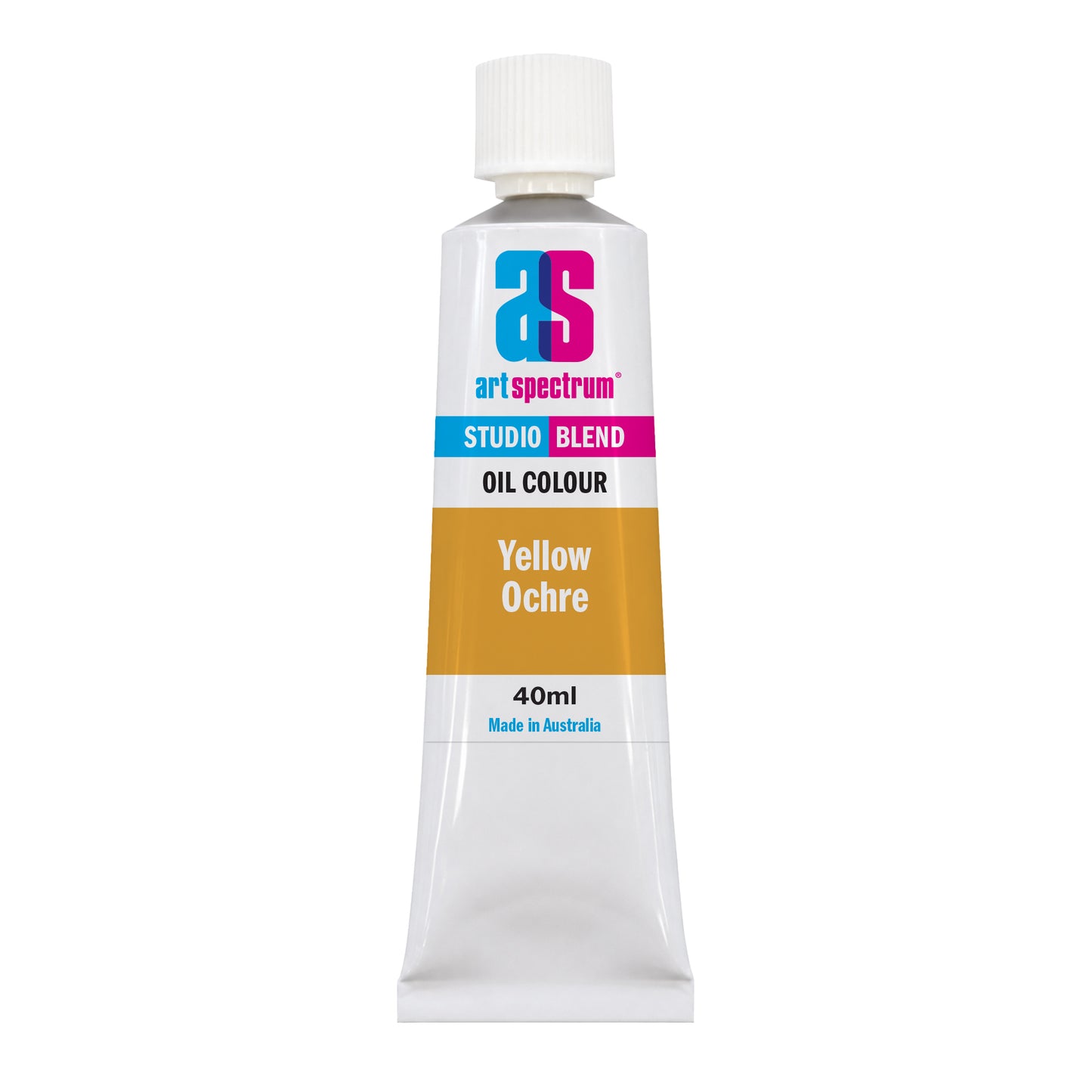 Light Gray AS Studio Blend Oil, 40ml, Yellow Ochre Oil Paint