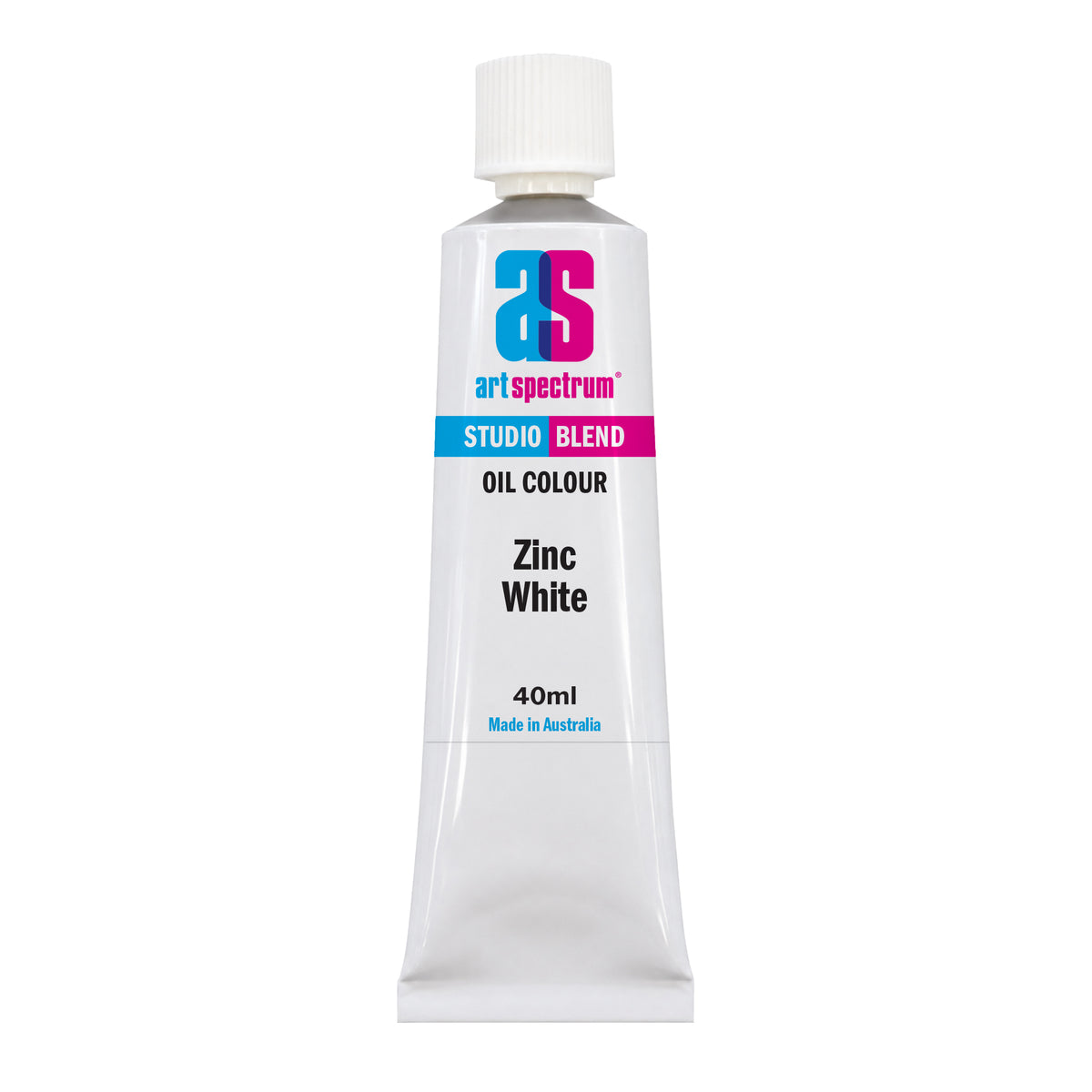 White Smoke AS Studio Blend Oil, 40ml, Zinc White Oil Paint