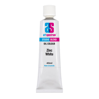 White Smoke AS Studio Blend Oil, 40ml, Zinc White Oil Paint