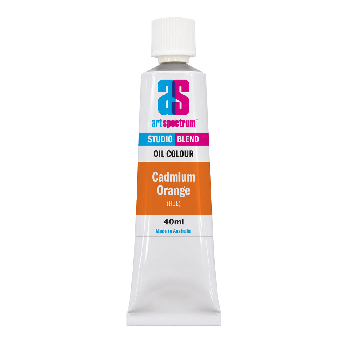 Light Gray AS Studio Blend Oil, 40ml, Cadmium Orange Hue Oil Paint