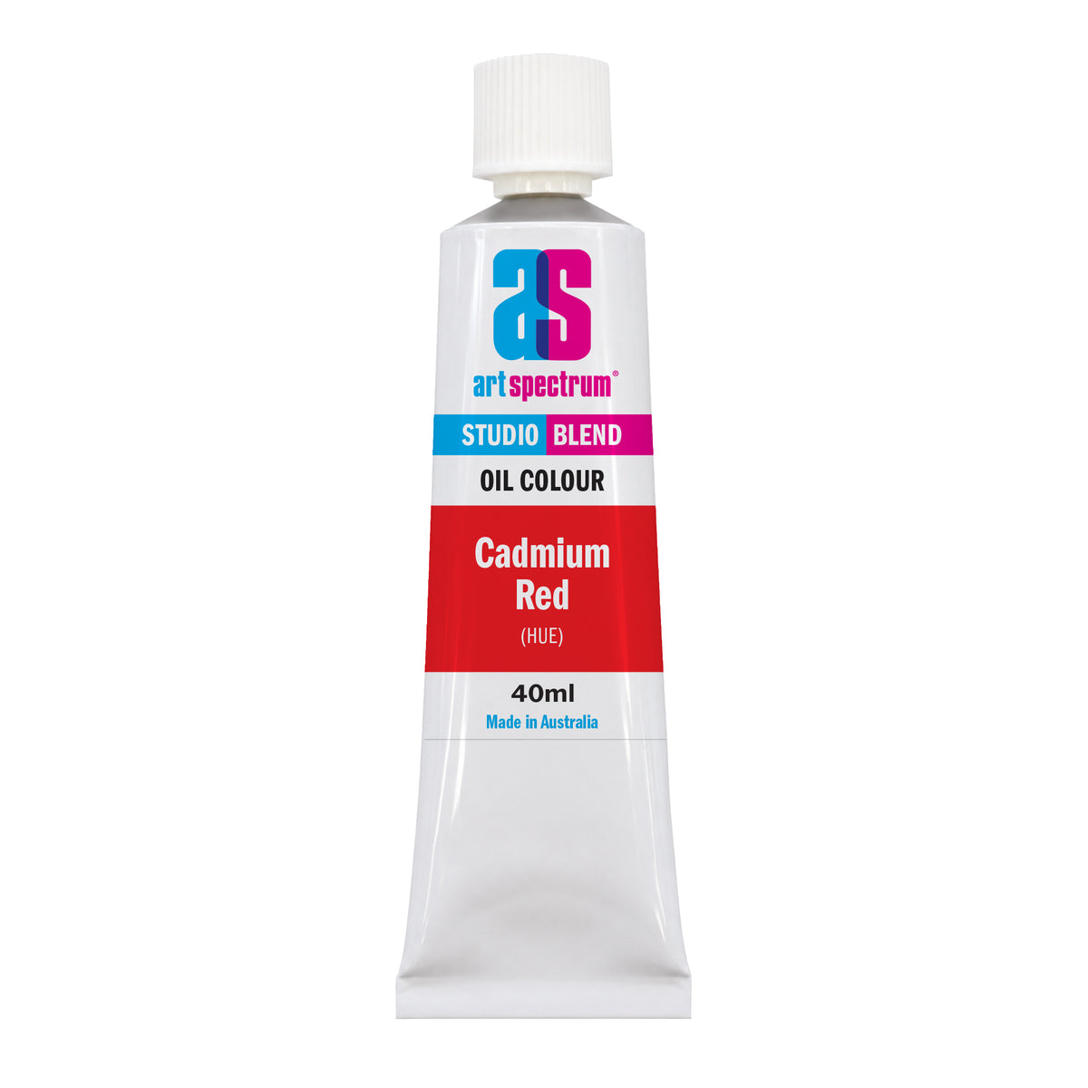 White Smoke AS Studio Blend Oil, 40ml, Cadmium Red Hue Oil Paint