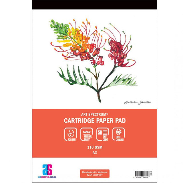 White Smoke Art Spectrum Cartridge Pad, A4 110gsm 50 sheet pads Drawing Pads