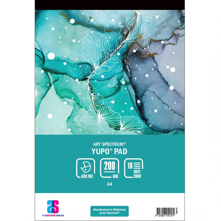 White Smoke Art Spectrum Yupo Pad, A4 200gsm 10 sheet pads Marker Pad