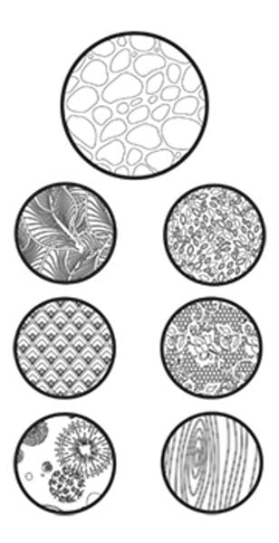 White Smoke Sculpey Texture Sheet, Nature, 2Pcs Modelling Tools & Accessories