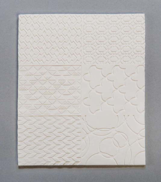 Light Gray Sculpey Texture Sheet, Geometric, 2Pcs Modelling Tools & Accessories