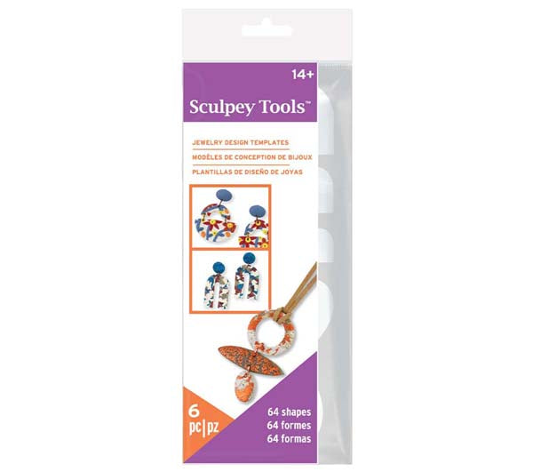 White Smoke Sculpey Jewelery Design Template, 6Pcs Modelling Tools & Accessories
