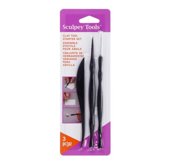 Lavender Sculpey Clay Tool Starter Set, 3Pcs Modelling Tools & Accessories